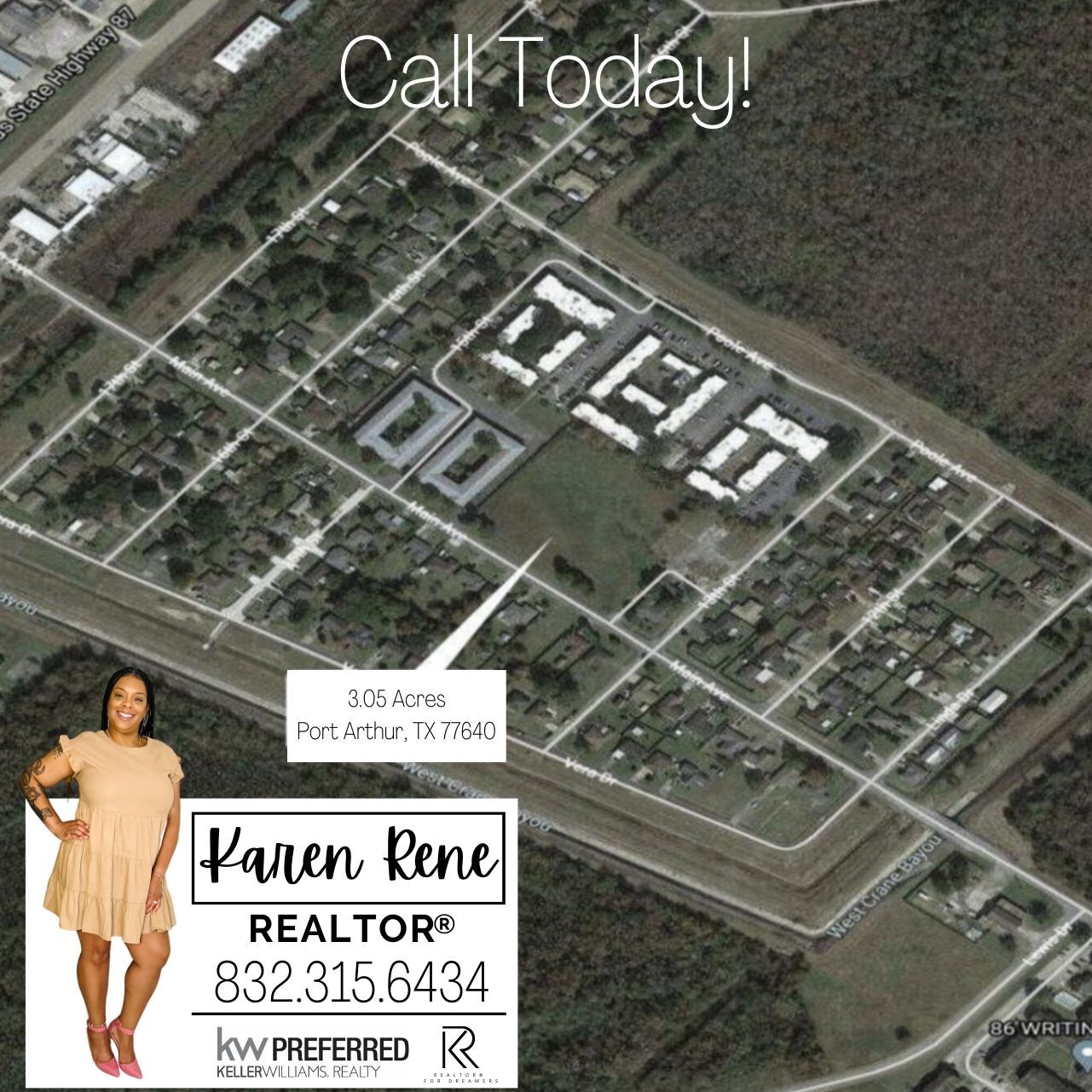 Main Avenue, Port Arthur, TX for sale Aerial- Image 1 of 1