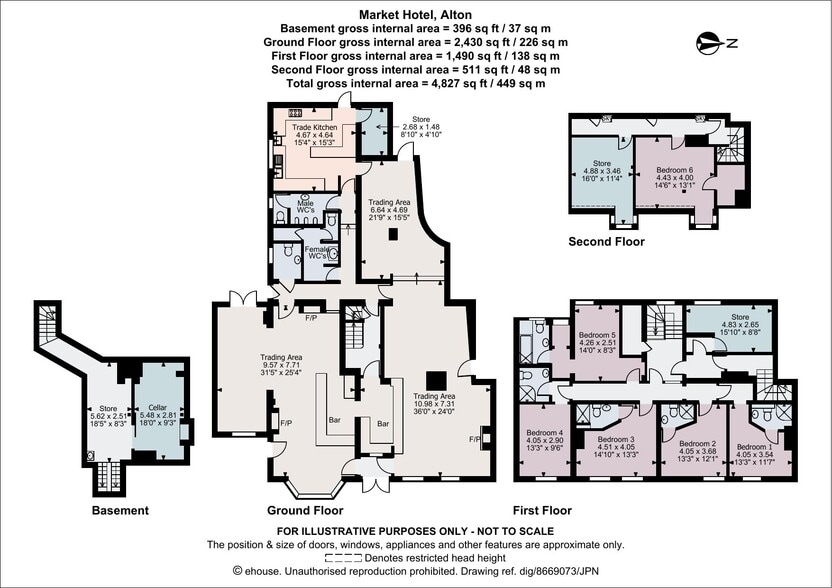 3 Market Sq, Alton for sale - Floor Plan - Image 2 of 10