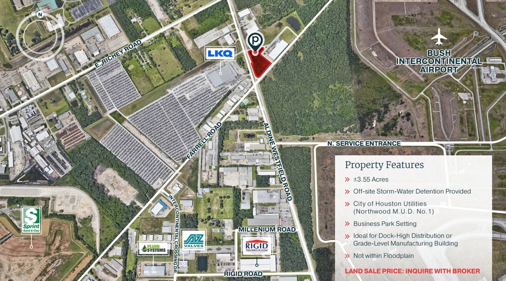 Aldine Westfield Rd & Farrell Rd, Houston, TX for sale - Building Photo - Image 1 of 2