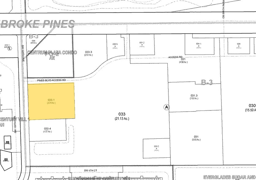 3 SW 129th Ave, Pembroke Pines, FL for rent - Plat Map - Image 2 of 19