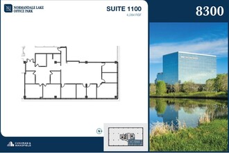 8000-8500 Normandale Lake Blvd, Bloomington, MN for rent Floor Plan- Image 2 of 2