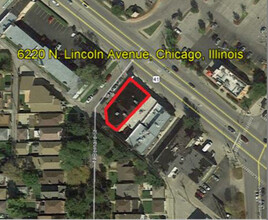 6222 N Lincoln Ave, Chicago, IL - aerial  map view