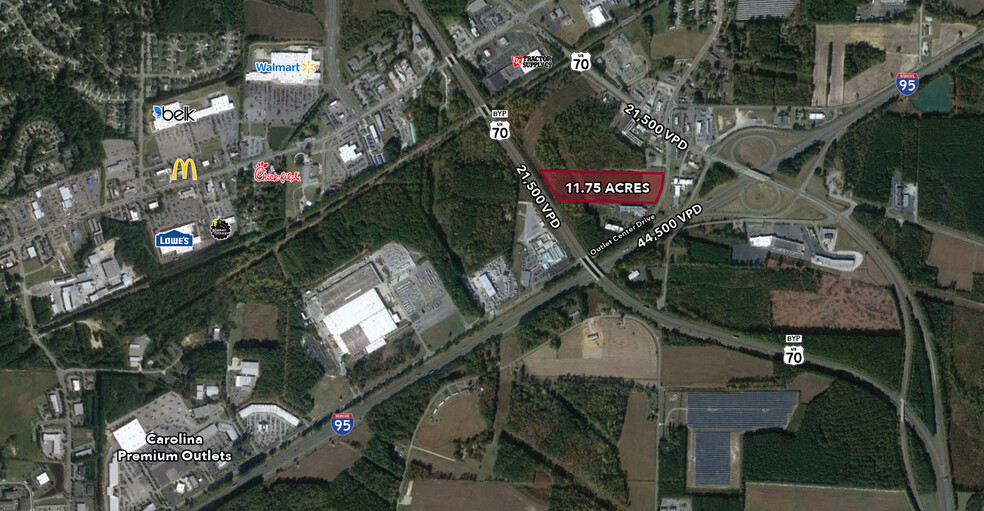 1749 Outlet Center Dr, Selma, NC for sale - Aerial - Image 1 of 3