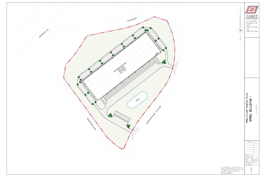 2000 7 Oaks Drive, Linwood, NC for rent - Site Plan - Image 3 of 4