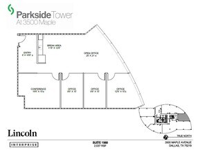 3500 Maple Ave, Dallas, TX for rent Floor Plan- Image 1 of 1