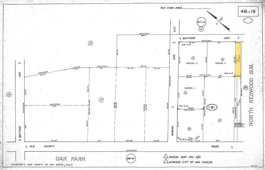 1390 Bayport Ave, San Carlos, CA for sale - Plat Map - Image 3 of 3