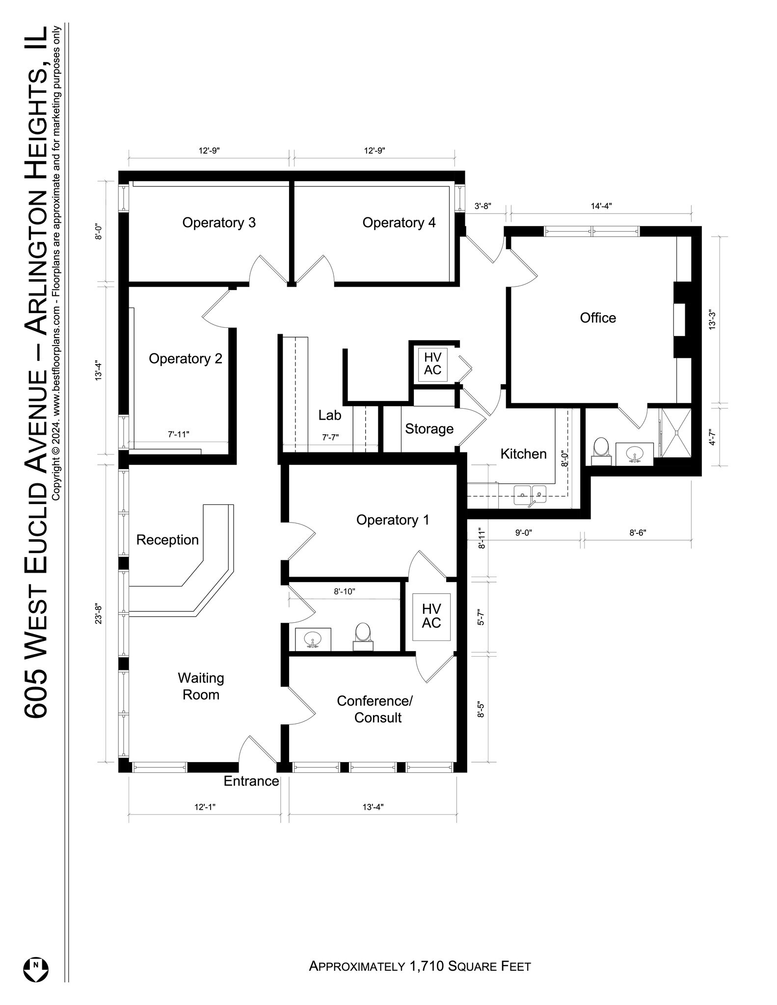 605-615 W Euclid Ave, Arlington Heights, IL for rent Site Plan- Image 1 of 22