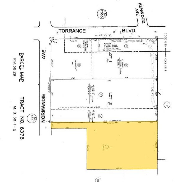 20900-20910 Normandie Ave, Los Angeles, CA for rent - Plat Map - Image 2 of 9