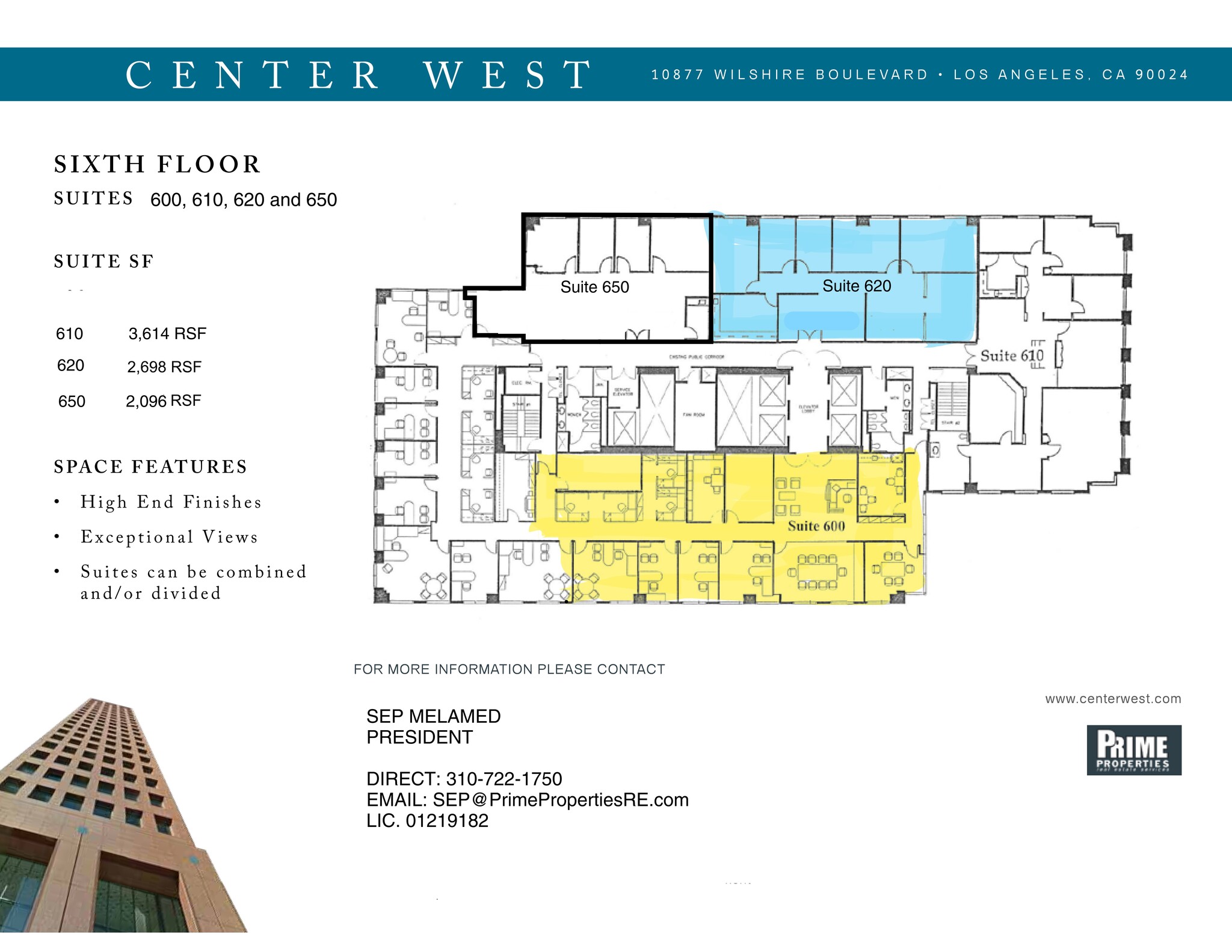 10877 Wilshire Blvd, Los Angeles, CA for rent Site Plan- Image 1 of 1