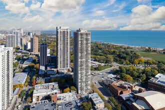 1660 N LaSalle Dr, Chicago, IL - aerial  map view