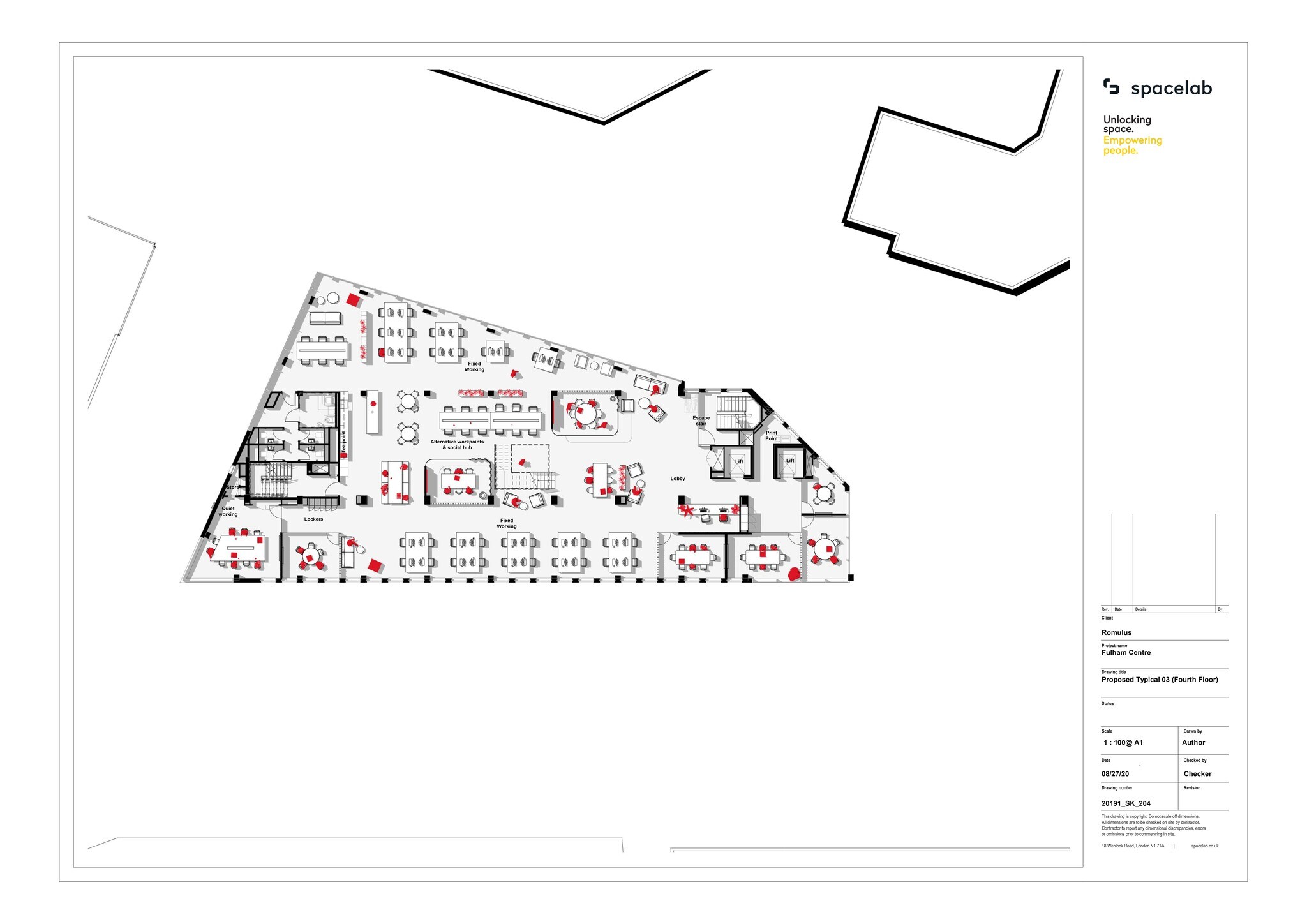 20 Fulham Broa, London to rent Site Plan- Image 1 of 2