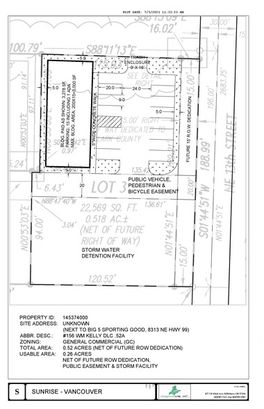 NE 13th Ave, Vancouver, WA for sale - Site Plan - Image 2 of 6