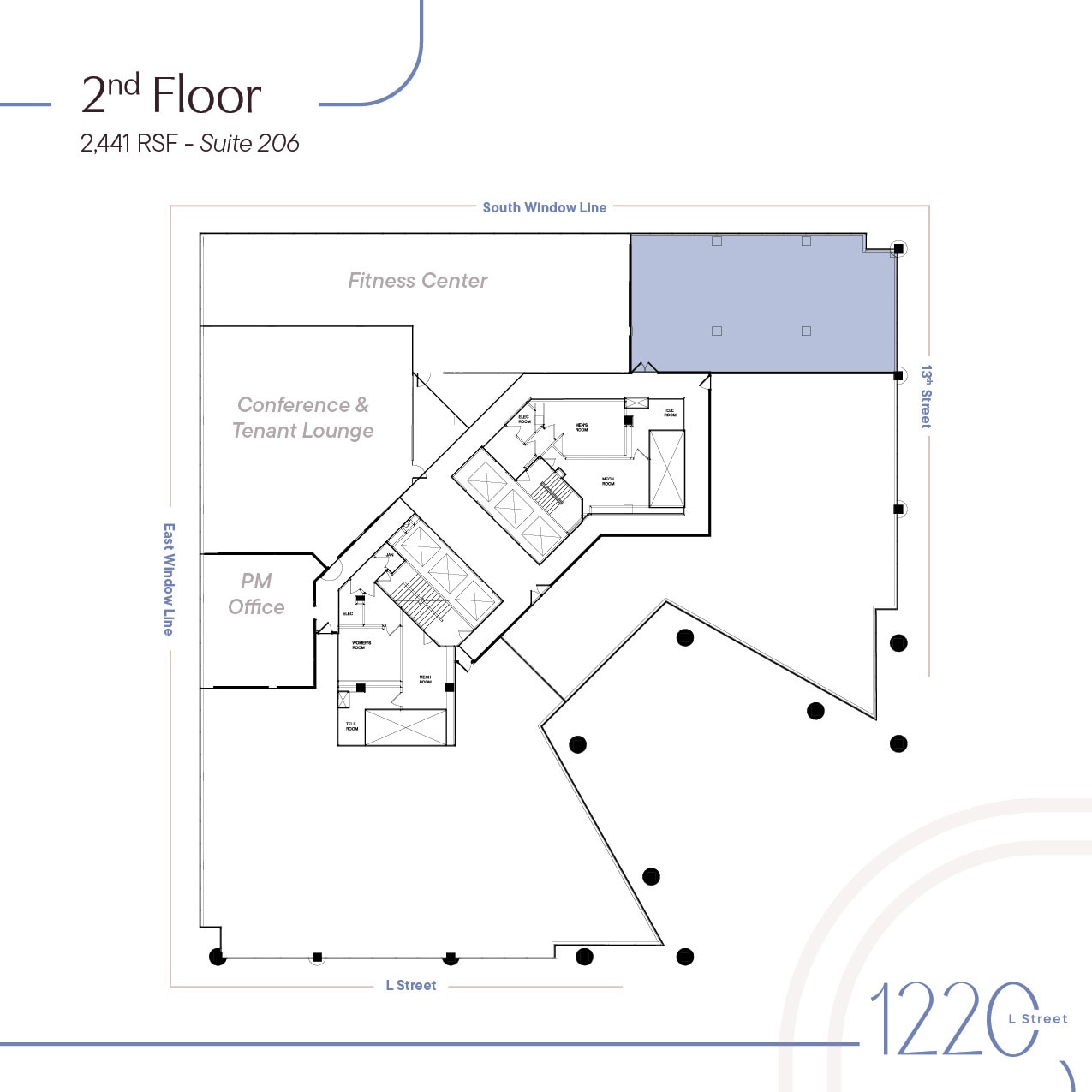 1220 L St NW, Washington, DC to rent Floor Plan- Image 1 of 1