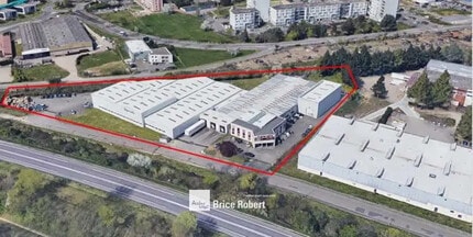 Brignais - Aerial  map view