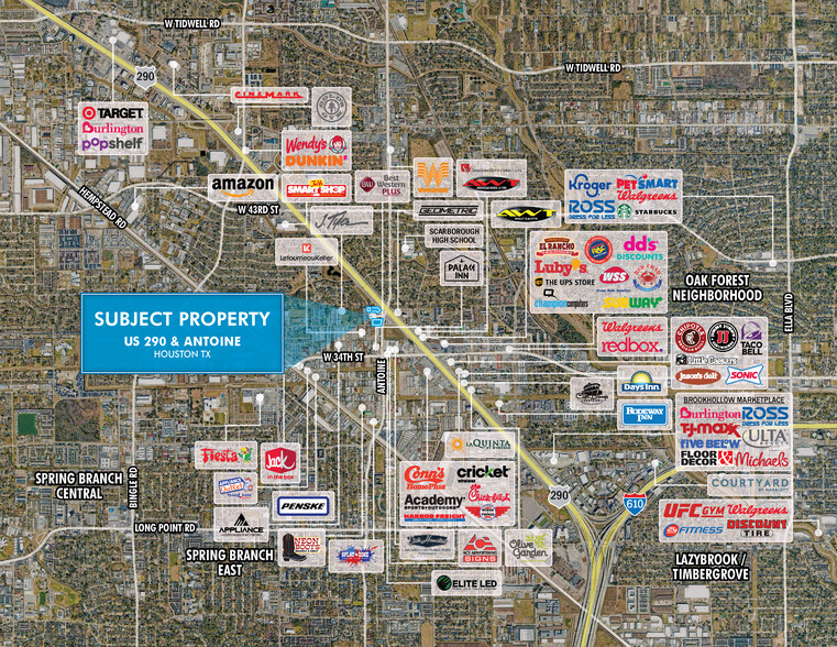 Two (2) Land Parcels at US 290 & Antoine portfolio of 2 properties for sale on LoopNet.co.uk - Aerial - Image 3 of 5