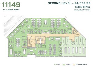 11149 N Torrey Pines Rd, La Jolla, CA to rent Floor Plan- Image 1 of 2