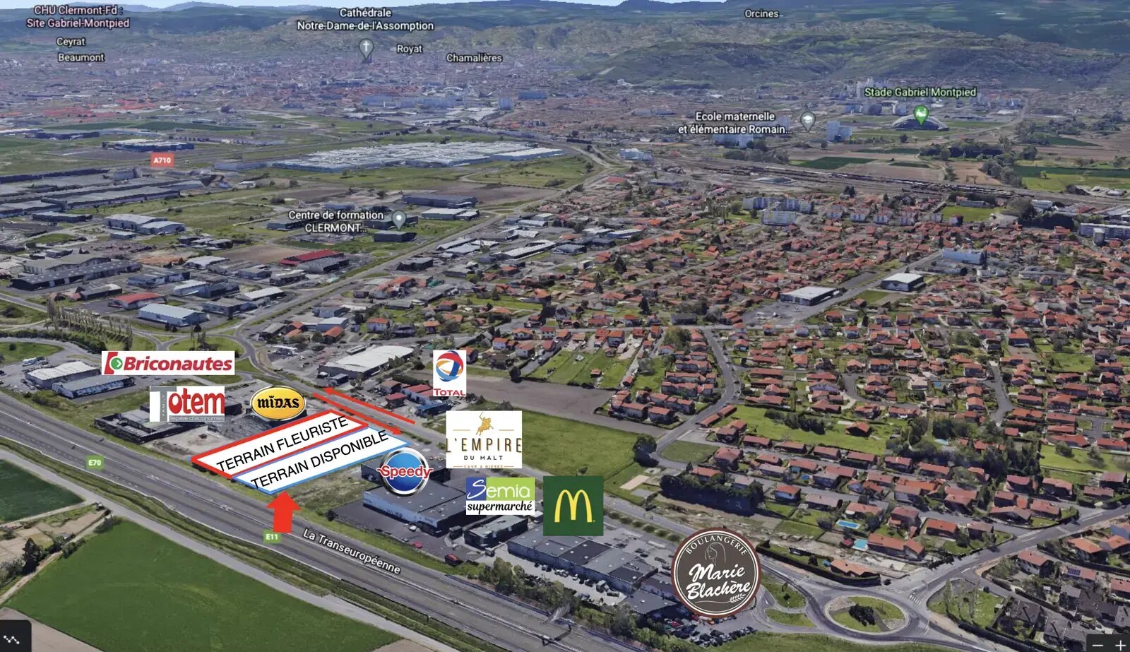 Boulevard François Mitterrand, Gerzat to rent Aerial- Image 1 of 5