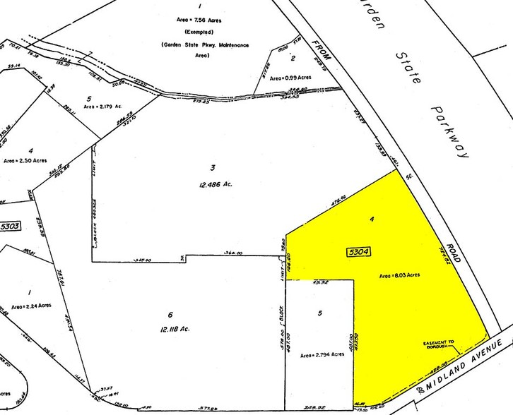 49 E Midland Ave, Paramus, NJ for rent - Plat Map - Image 2 of 5