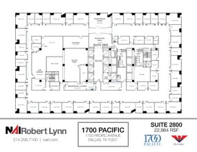 1700 Pacific Ave, Dallas, TX to rent Floor Plan- Image 1 of 1