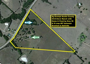 Fm 2754, Bellville, TX for sale Aerial- Image 1 of 1