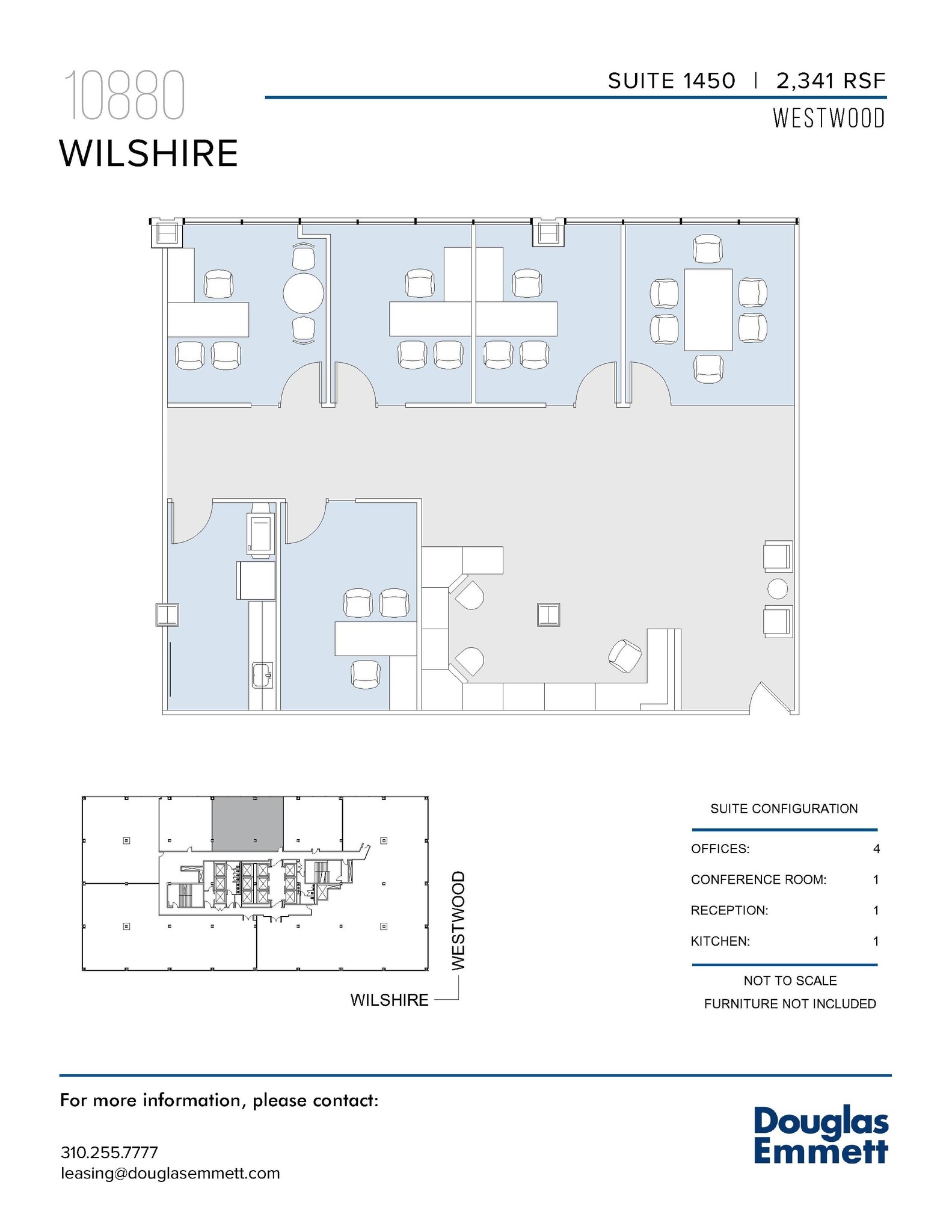 10880 Wilshire Blvd, Los Angeles, CA to rent Floor Plan- Image 1 of 1