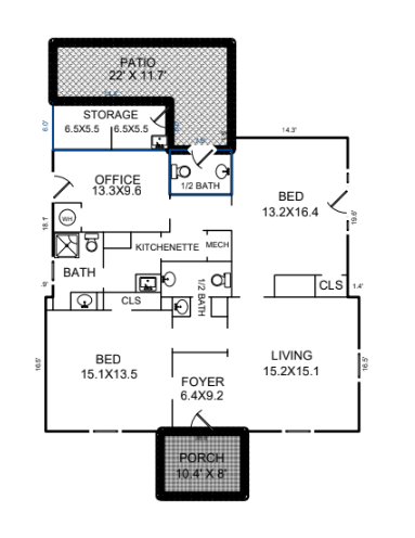 1015 Ellis Rd, Durham, NC for sale - Floor Plan - Image 3 of 20