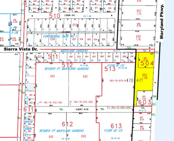 3465-3495 S Maryland Pky, Las Vegas, NV for sale - Plat Map - Image 3 of 5