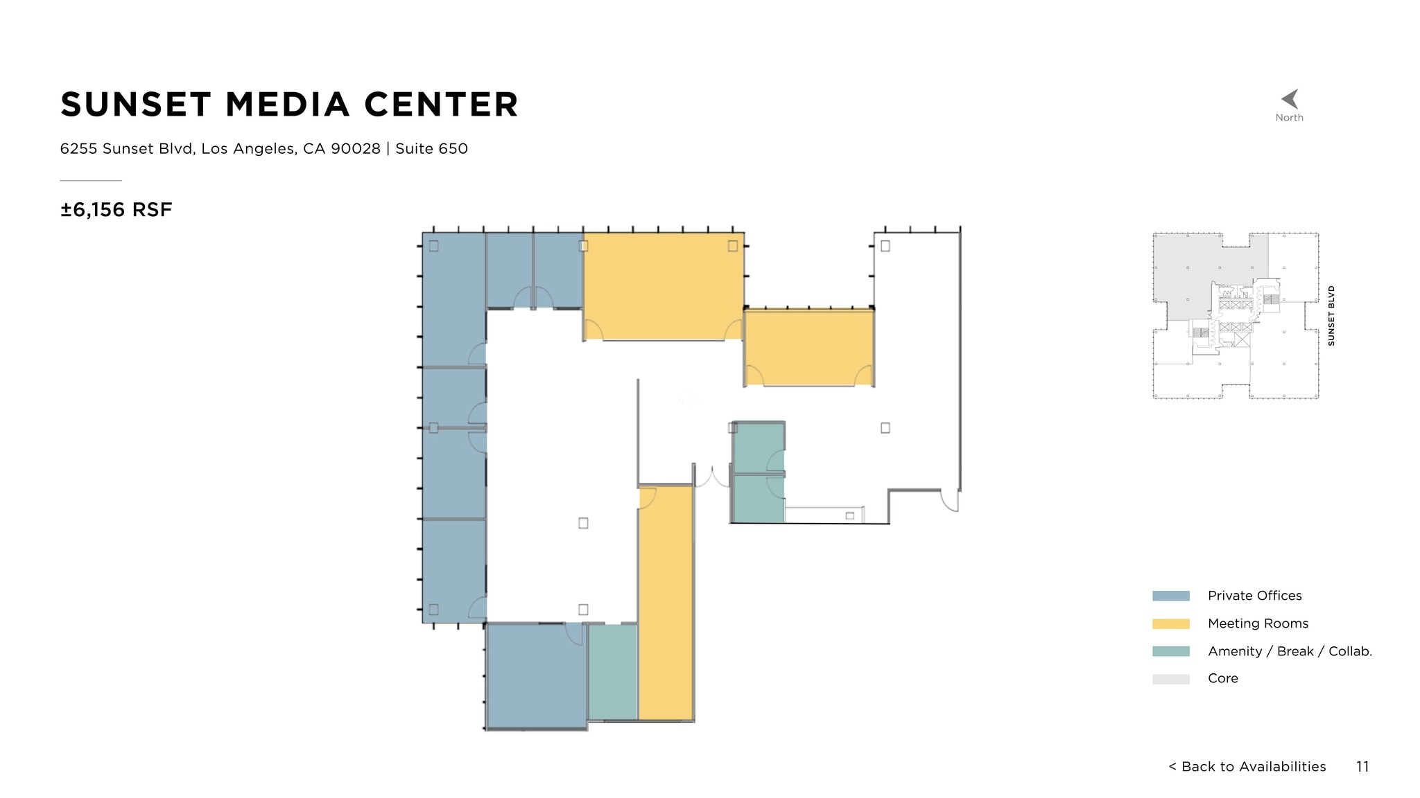 6255 W Sunset Blvd, Los Angeles, CA to rent Site Plan- Image 1 of 1