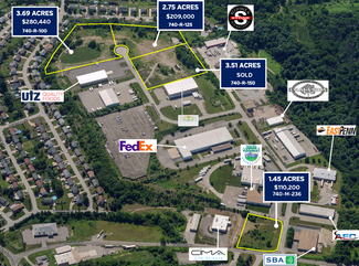 More details for Portfolio of 3 parcels - 7.89 Acres – Land for Sale, Pittsburgh, PA