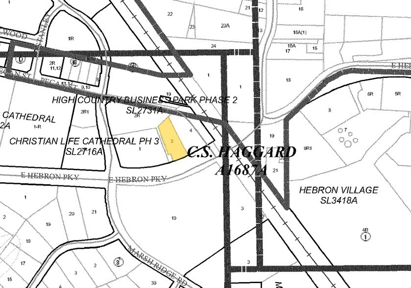 E Hebron Pky, Carrollton, TX for sale - Plat Map - Image 3 of 4