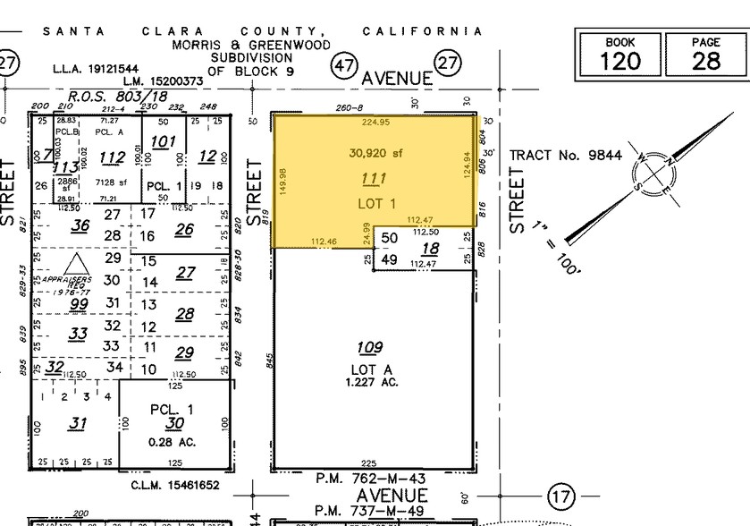 260 Homer Ave, Palo Alto, CA for rent - Plat Map - Image 2 of 6