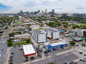 625 Santa Fe Dr, Denver, CO - AERIAL  map view