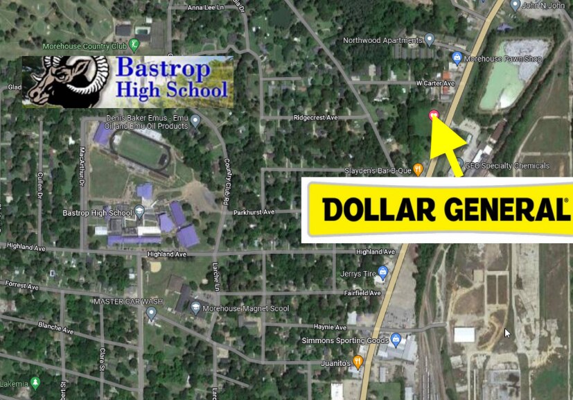 1501 Washington St, Bastrop 71220 Dollar General NEW 2022 Great Demos