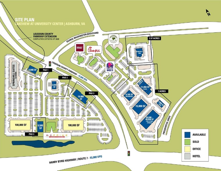 Route 7, Ashburn, VA for rent - Site Plan - Image 2 of 2