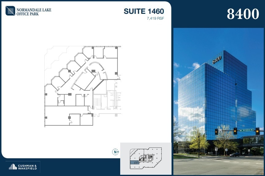 8000-8500 Normandale Lake Blvd, Bloomington, MN to rent Floor Plan- Image 1 of 2