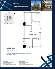 700 W Pender St, Vancouver, BC for rent Floor Plan- Image 1 of 1