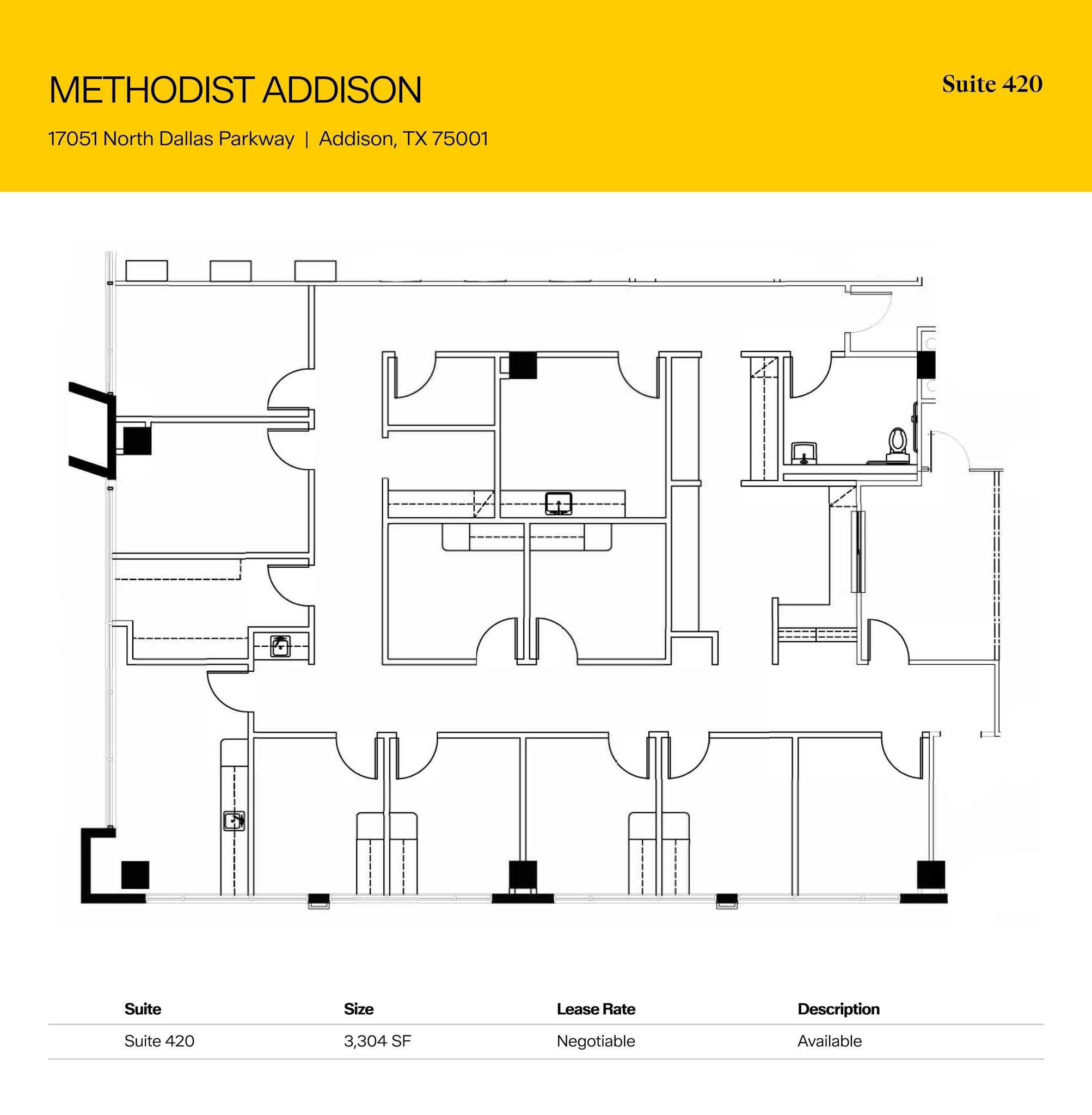 17051 N Dallas Pky, Addison, TX to rent Floor Plan- Image 1 of 1