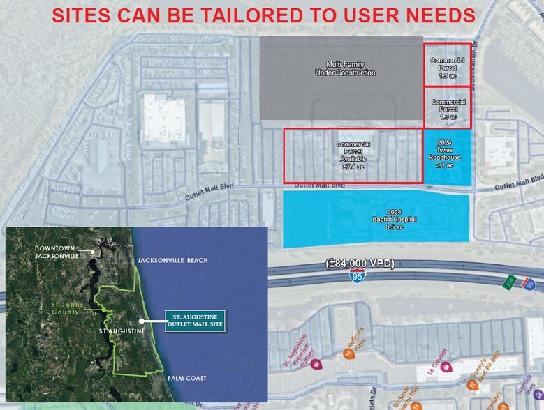 00 Outlet Mall Boulevard, Saint Augustine, FL for sale - Site Plan - Image 2 of 2