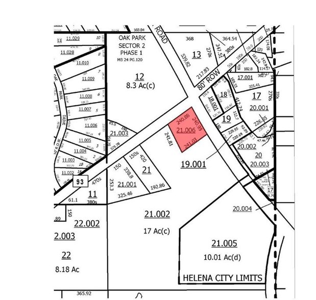 Highway 52 & Morgan Road, Helena, AL for sale - Plat Map - Image 1 of 1