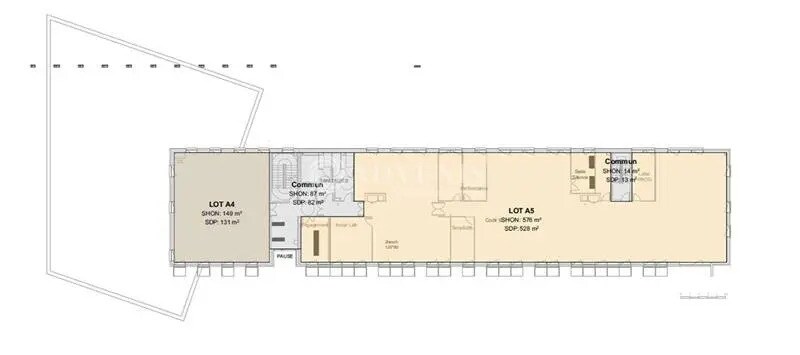 Office in Sainghin-en-Mélantois to rent - Floor Plan - Image 2 of 12