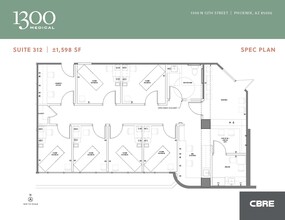 1300 N 12th St, Phoenix, AZ for rent Floor Plan- Image 1 of 1