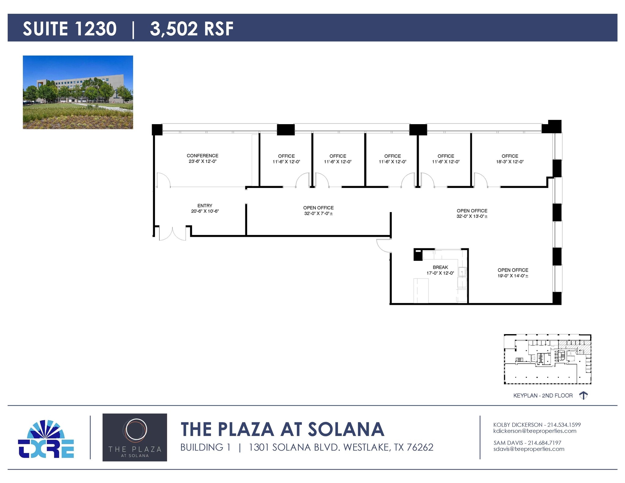1301 Solana Blvd, Westlake, TX to rent Floor Plan- Image 1 of 2