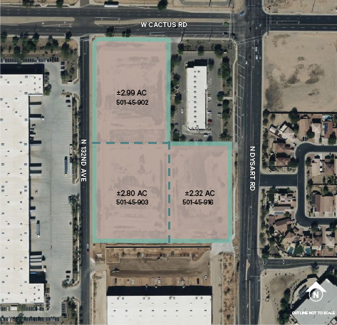 SWC Cactus Rd and Dysart Rd portfolio of 3 properties for sale on LoopNet.co.uk - Site Plan - Image 1 of 1