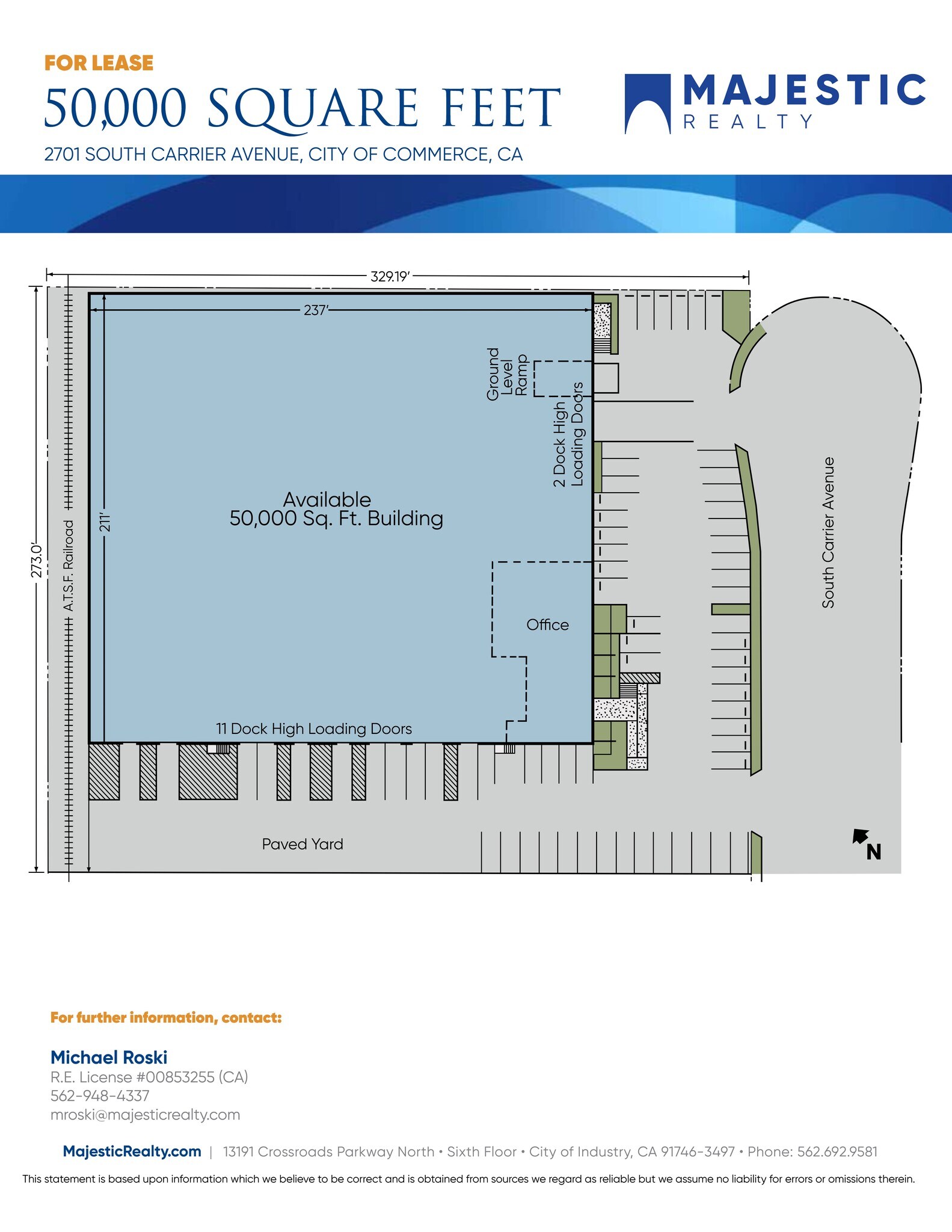 2701 Carrier Ave, Commerce, CA to rent Site Plan- Image 1 of 1