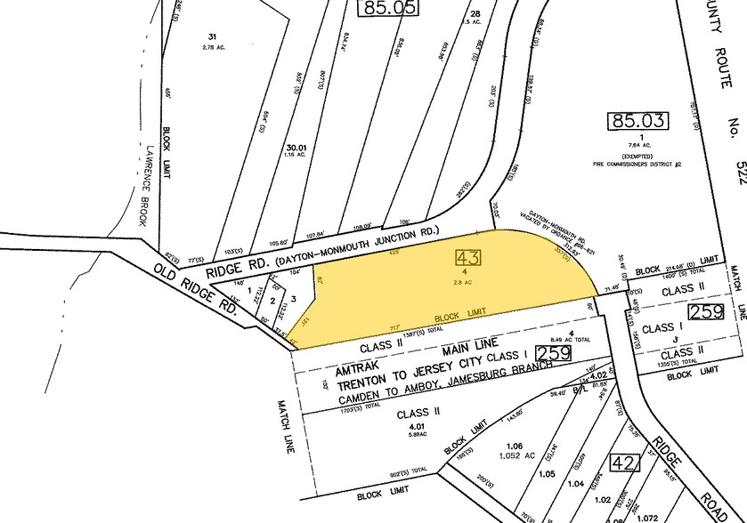 575 Ridge Rd, Monmouth Junction, NJ for rent - Plat Map - Image 2 of 2