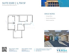 555 E Butterfield Rd, Lombard, IL for rent Floor Plan- Image 1 of 1