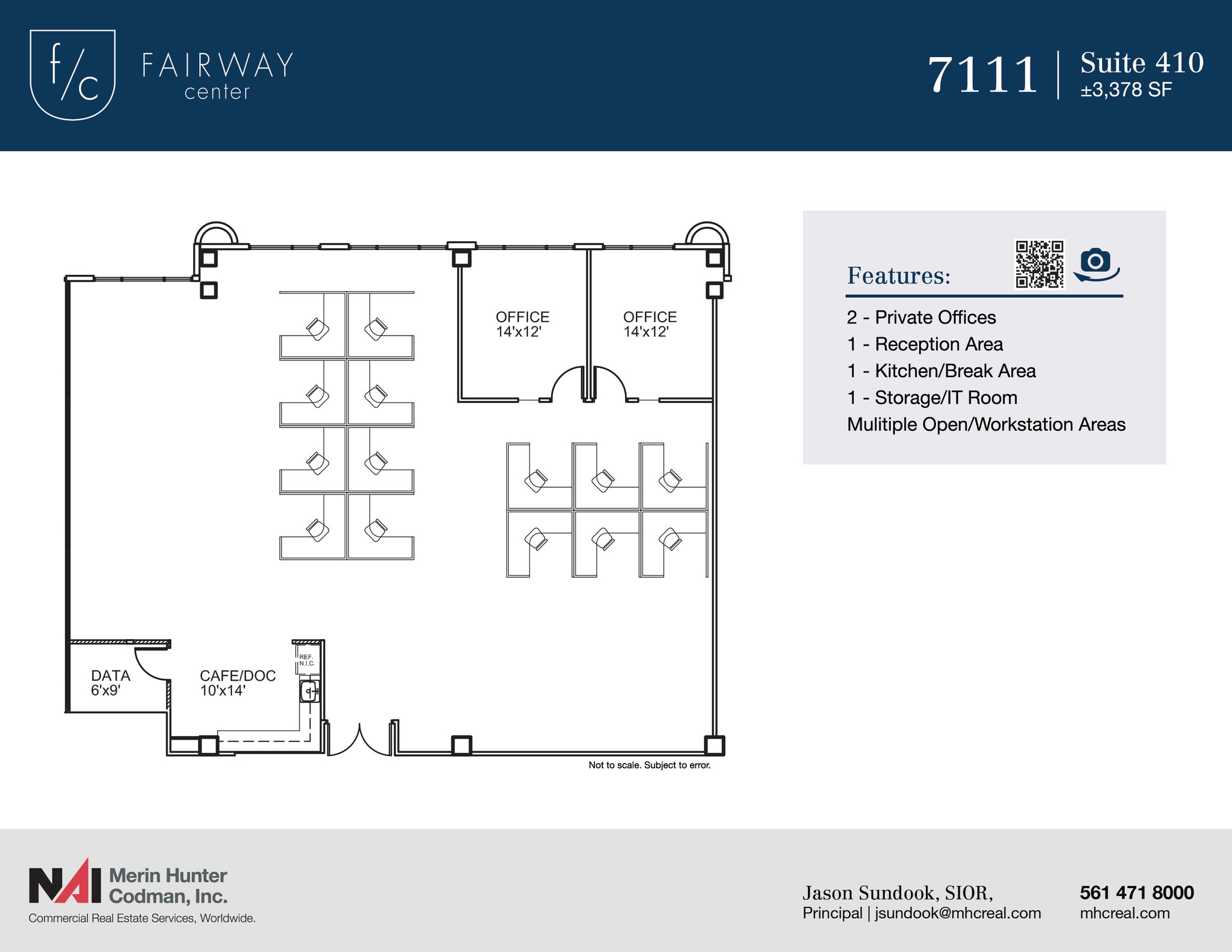7108-7121 Fairway Dr, Palm Beach Gardens, FL to rent Floor Plan- Image 1 of 10