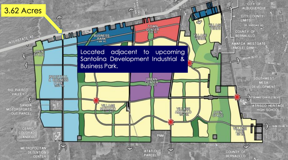 I-40 Frontage Road SW, Tract 203 rd, Albuquerque, NM for sale - Site Plan - Image 1 of 3