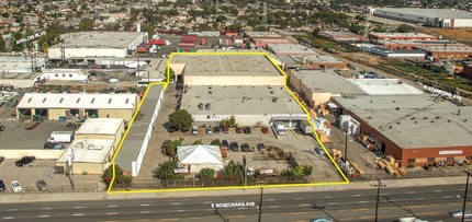 711 E Rosecrans Ave, Los Angeles, CA - aerial  map view