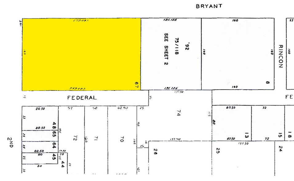 501 2nd St, San Francisco, CA for rent - Plat Map - Image 2 of 6